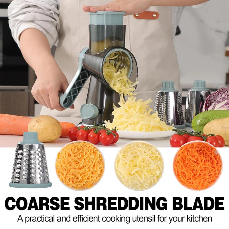 3 in 1 Rotary Cheese Grater